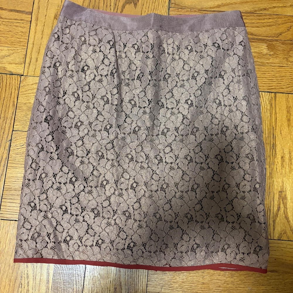Brown Lace Skirt you can dress up or down from The Limited